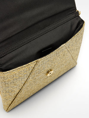 Bolso de mano efecto paja