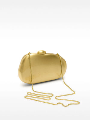 Clutch de fiesta dorada