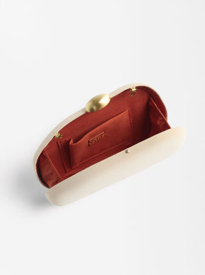 Clutch de fiesta ovalado
