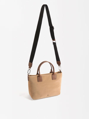 Bolso tote con textura suave
