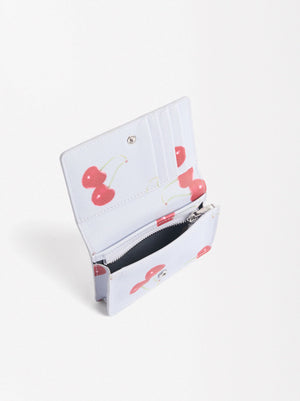 Tarjetero Estampado Cerezas