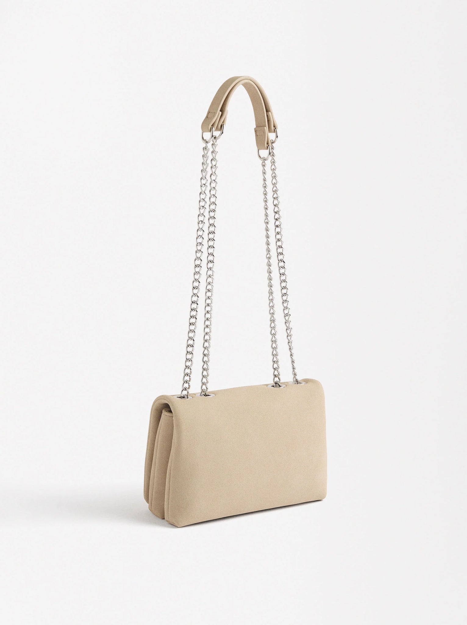 Bolso De Hombro Con Tachuelas Cierre De Solapa