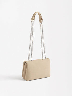 Bolso De Hombro Con Tachuelas Cierre De Solapa