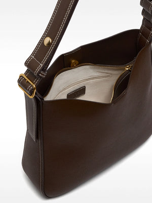 Bolso de hombro con textura