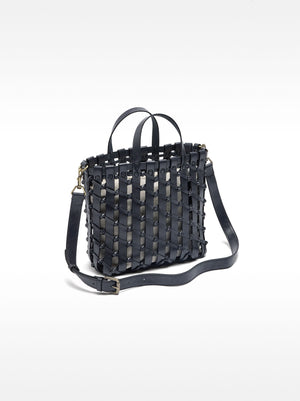 Bolso tote trenzado con nudos