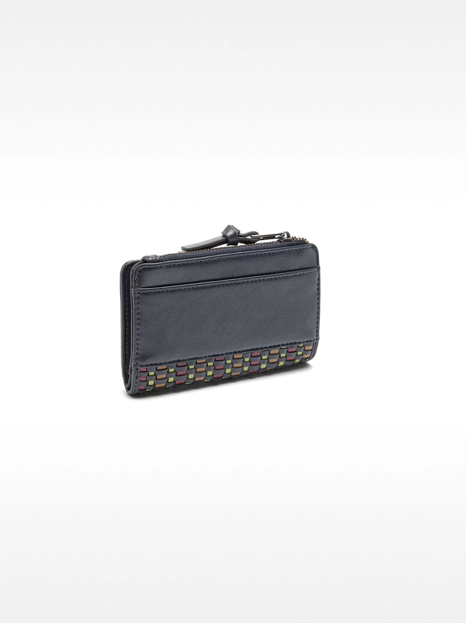 Cartera con trenzado multicolor