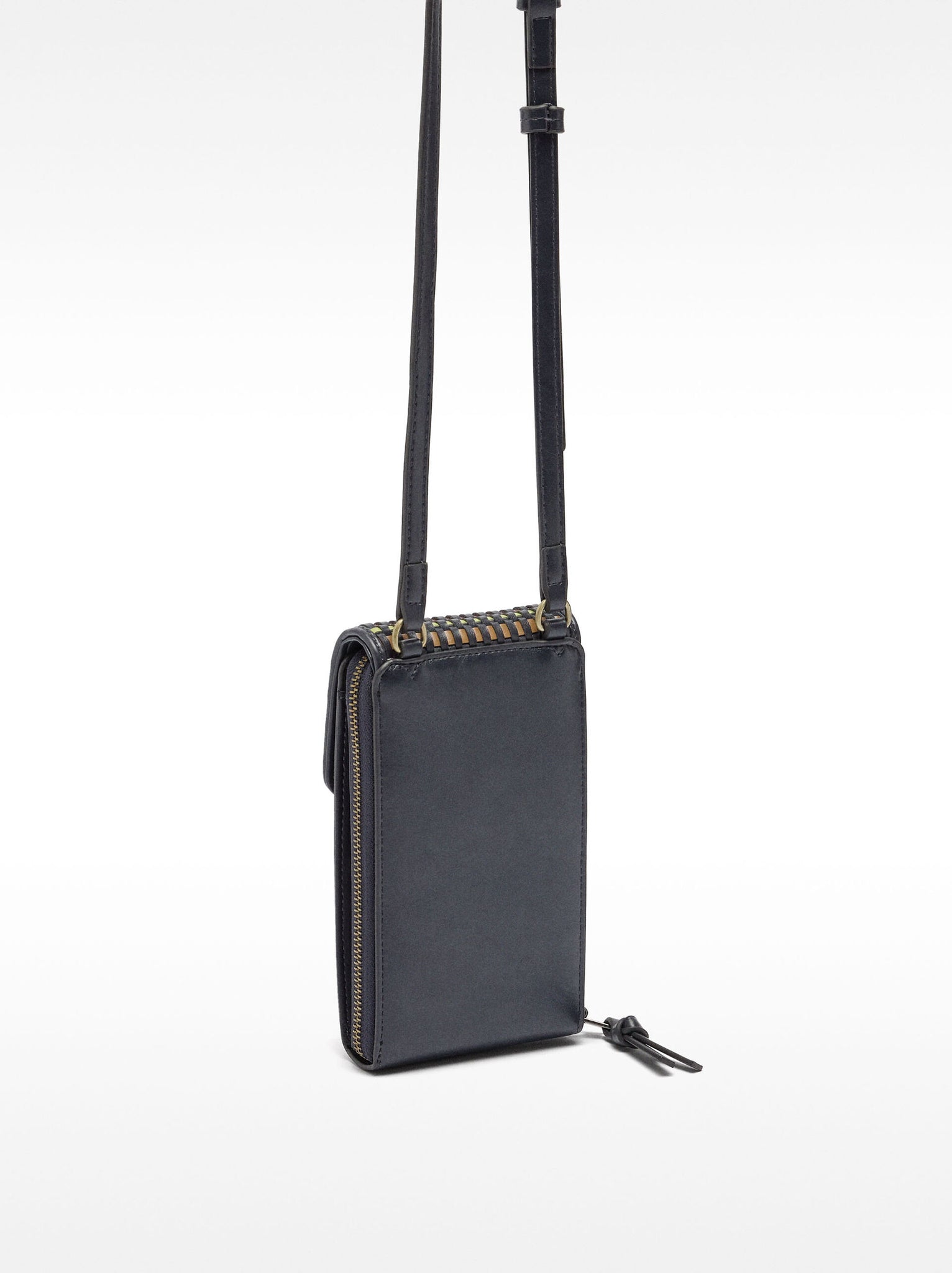 Bolsa para móvil de trenzado multicolor