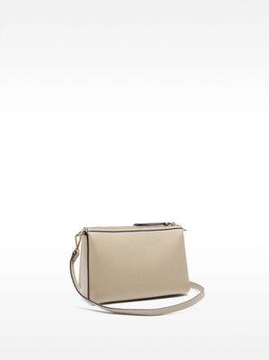 Bolso bandolera triple con textura