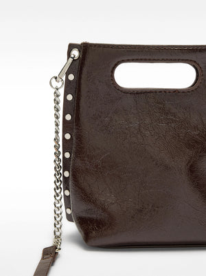 Bolso tote con efecto craquelado