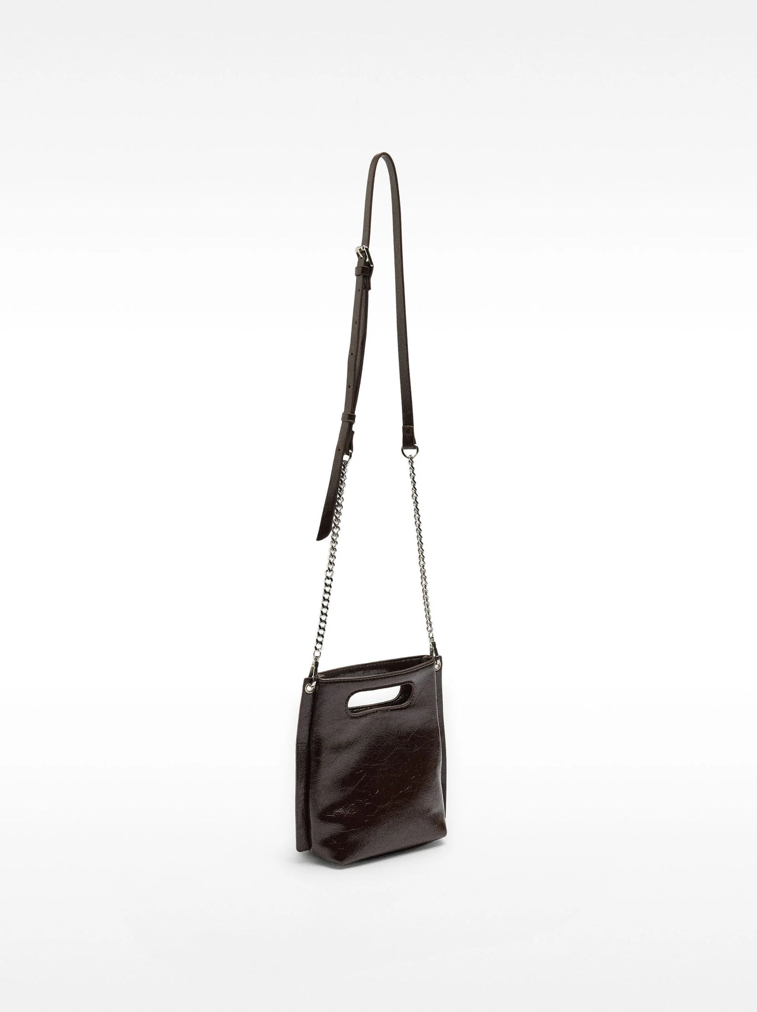 Bolso tote con efecto craquelado