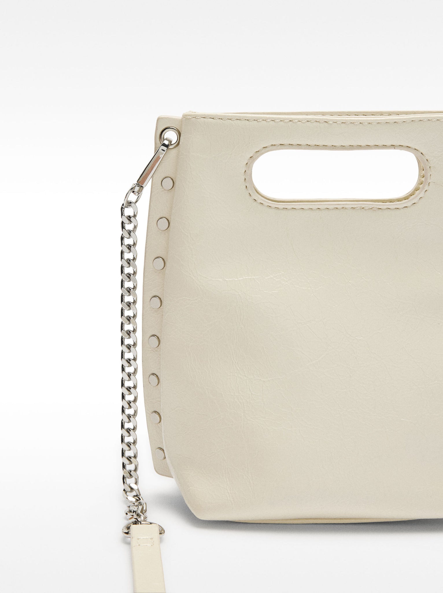 Bolso tote con efecto craquelado