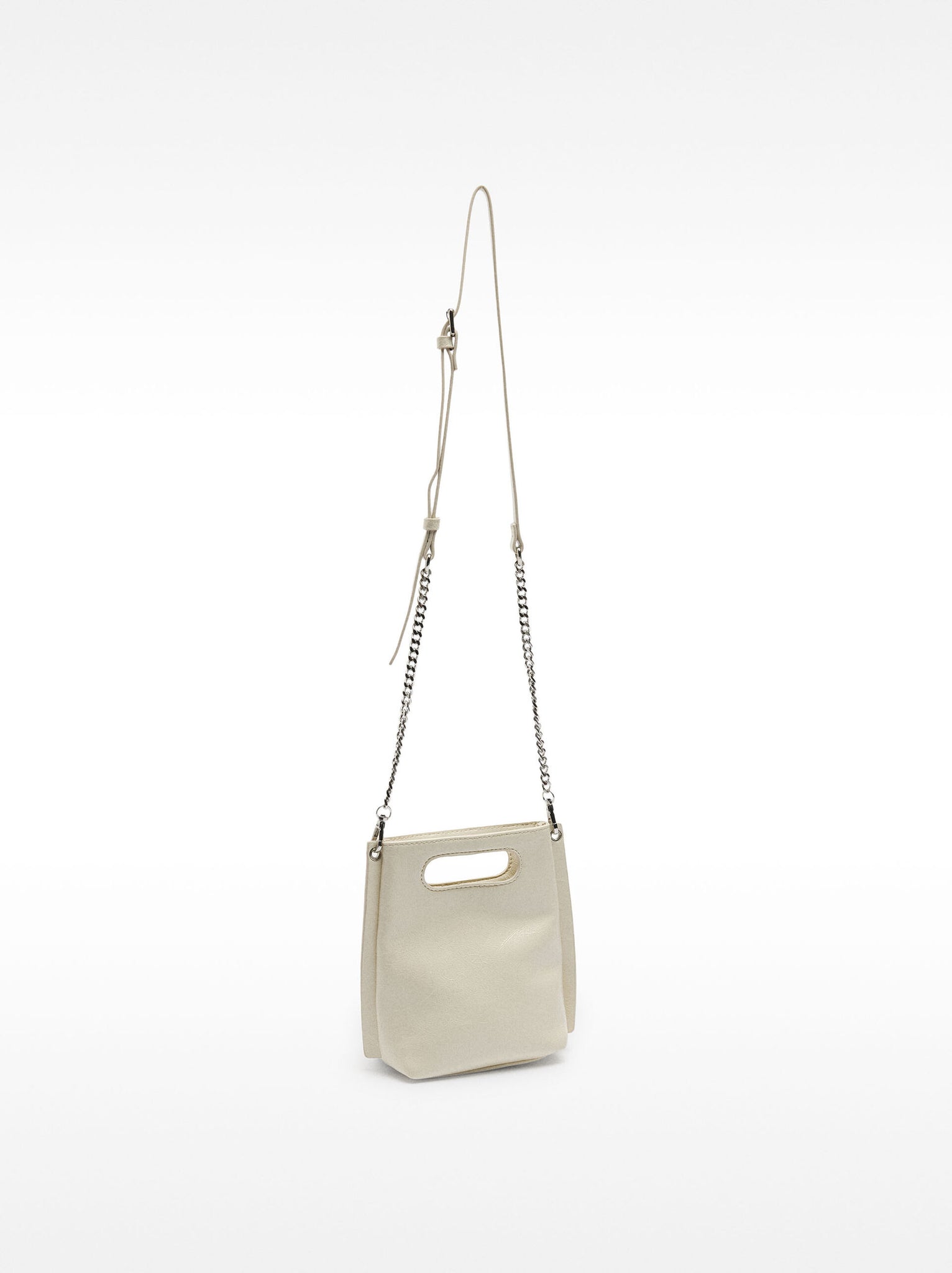 Bolso tote con efecto craquelado
