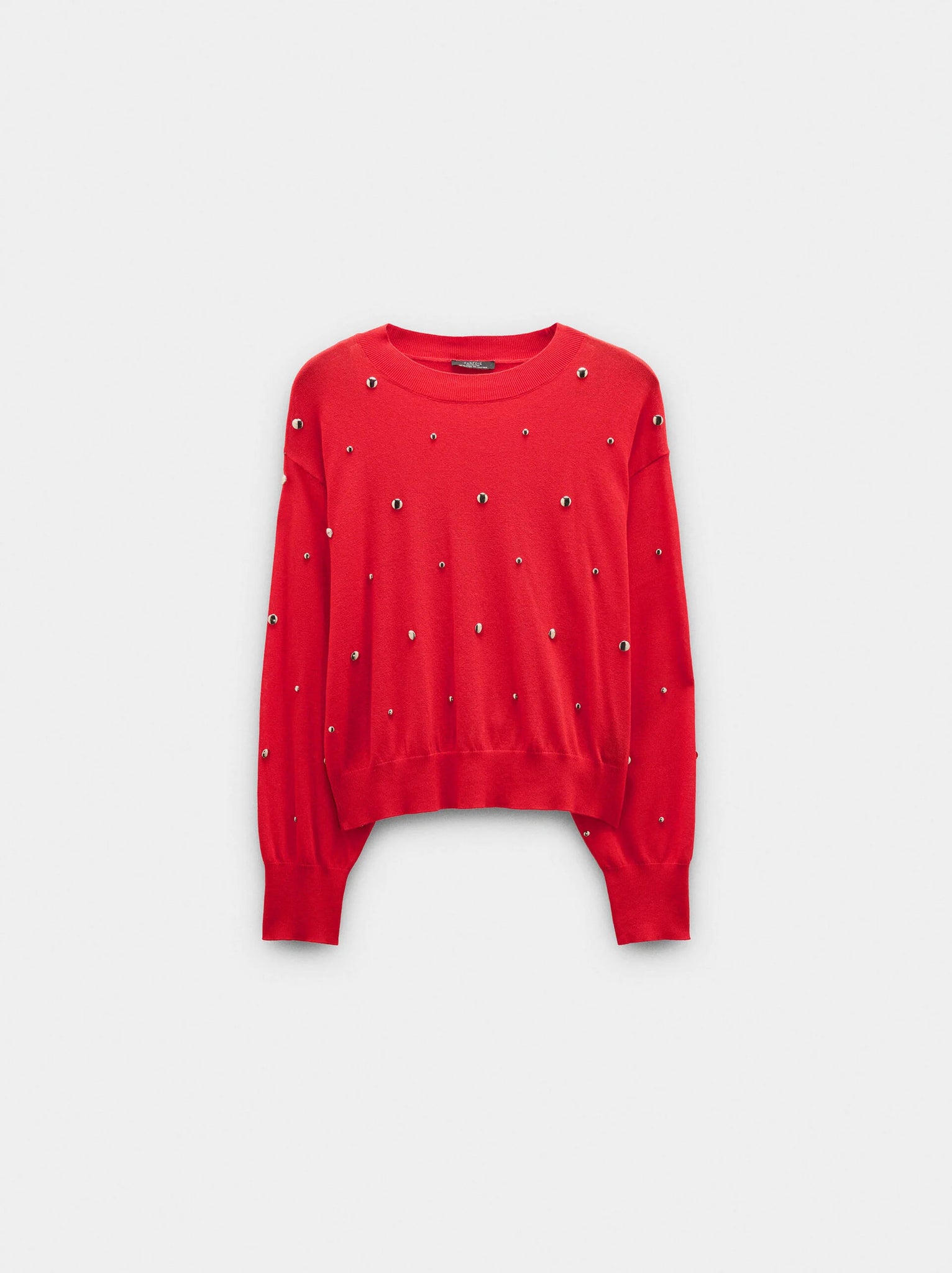 Jersey de punto con tachuelas