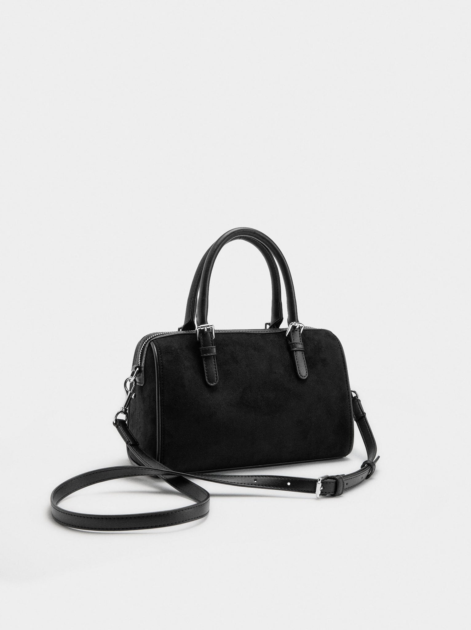 Bolso bowling efecto piel L