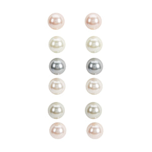 Conjunto De Pendientes Cortos Multicolor
