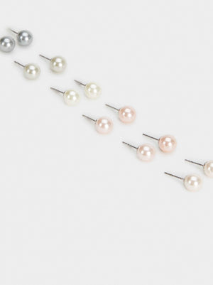Set De Pendientes Cortos Perlas - Parfois Honduras Accesorios de mujer Honduras