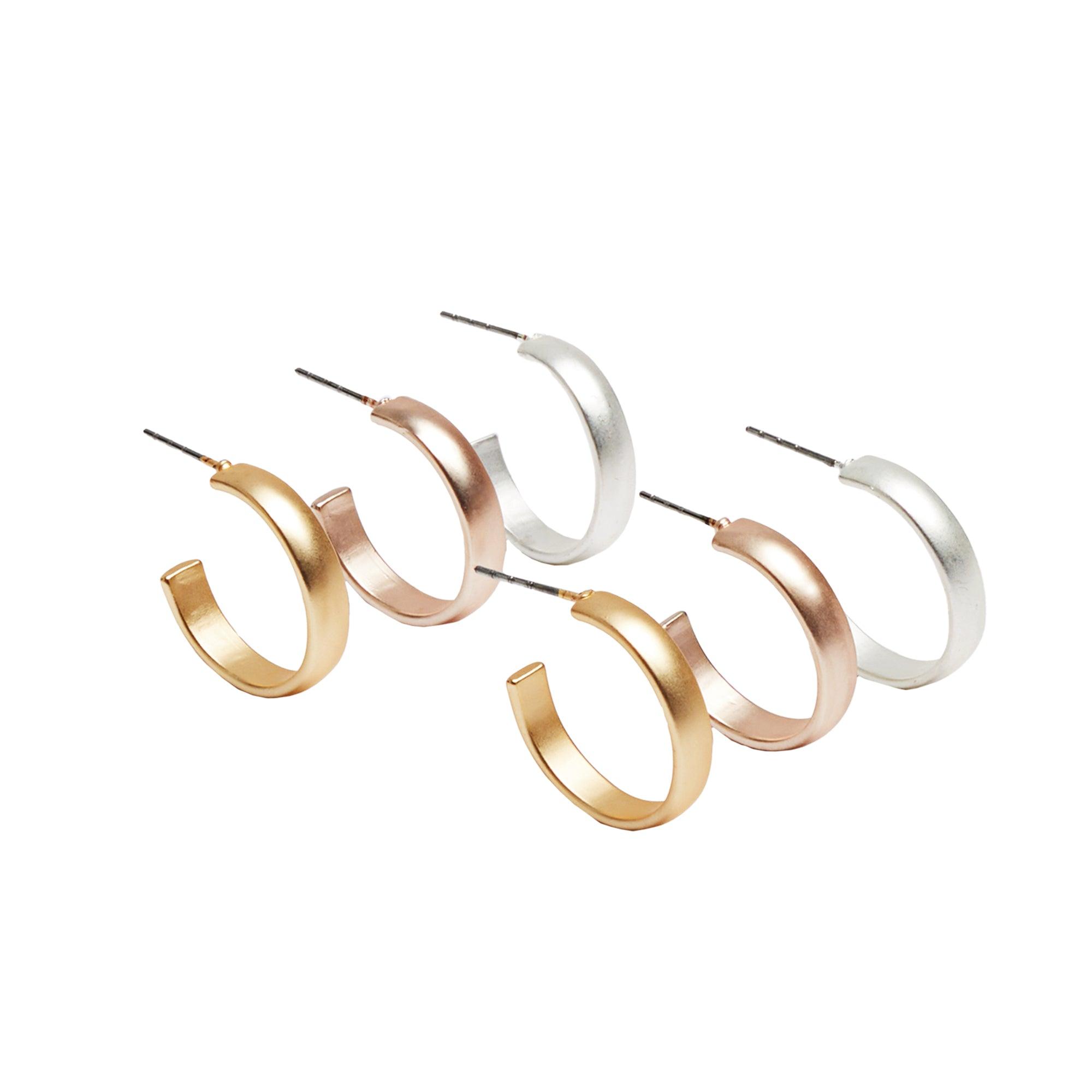 Conjunto De Aros Cortos Multicolor