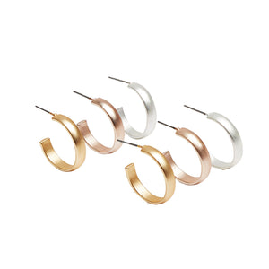Conjunto De Aros Cortos Multicolor