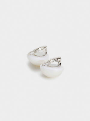 Pendientes Cortos De Clip Perla - Parfois Honduras Accesorios de mujer Honduras