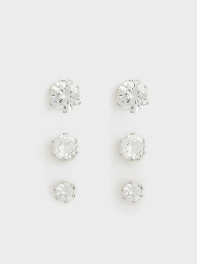 Set De Pendientes Cortos Brillantes - Parfois Honduras Accesorios de mujer Honduras
