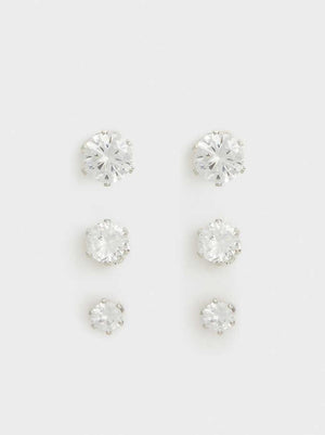Set De Pendientes Cortos Brillantes - Parfois Honduras Accesorios de mujer Honduras