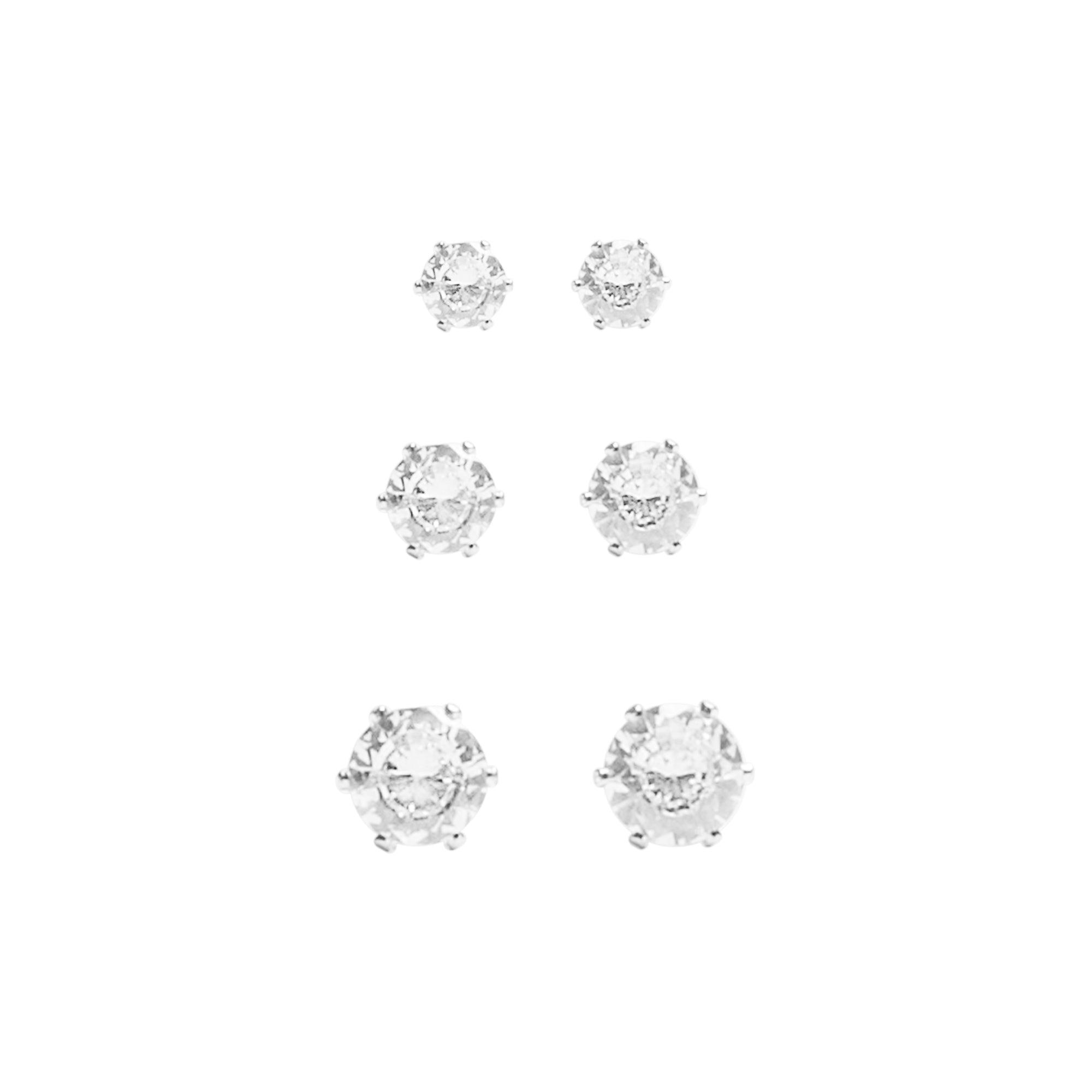 Conjunto De Pendientes Cortos Con Cristales - Parfois Guatemala Accesorios de mujer Guatemala