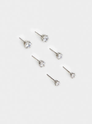 Set De Pendientes Cortos Brillantes - Parfois Honduras Accesorios de mujer Honduras