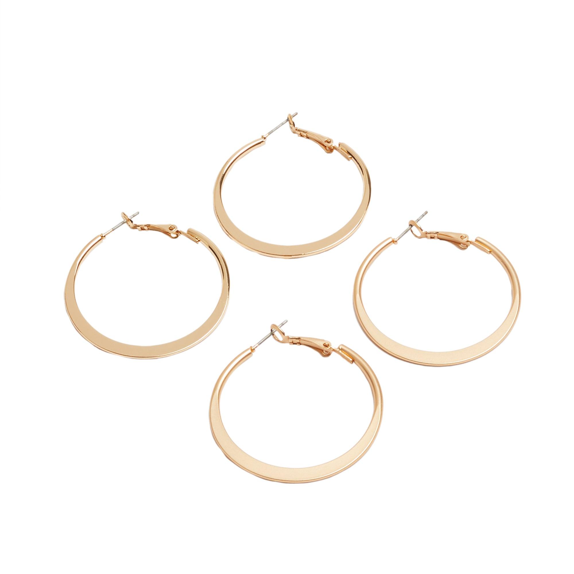 Conjunto De Aros Dorados