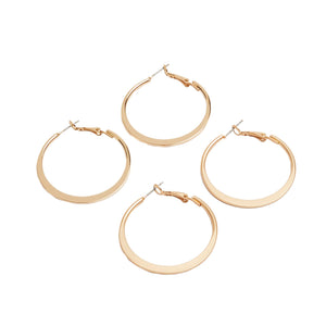 Conjunto De Aros Dorados