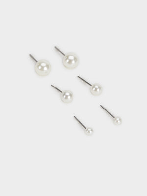 Set De Pendientes Cortos Perlas - Parfois Guatemala Accesorios de mujer Guatemala