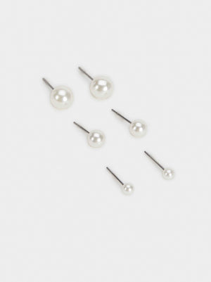 Set De Pendientes Cortos Perlas - Parfois Honduras Accesorios de mujer Honduras