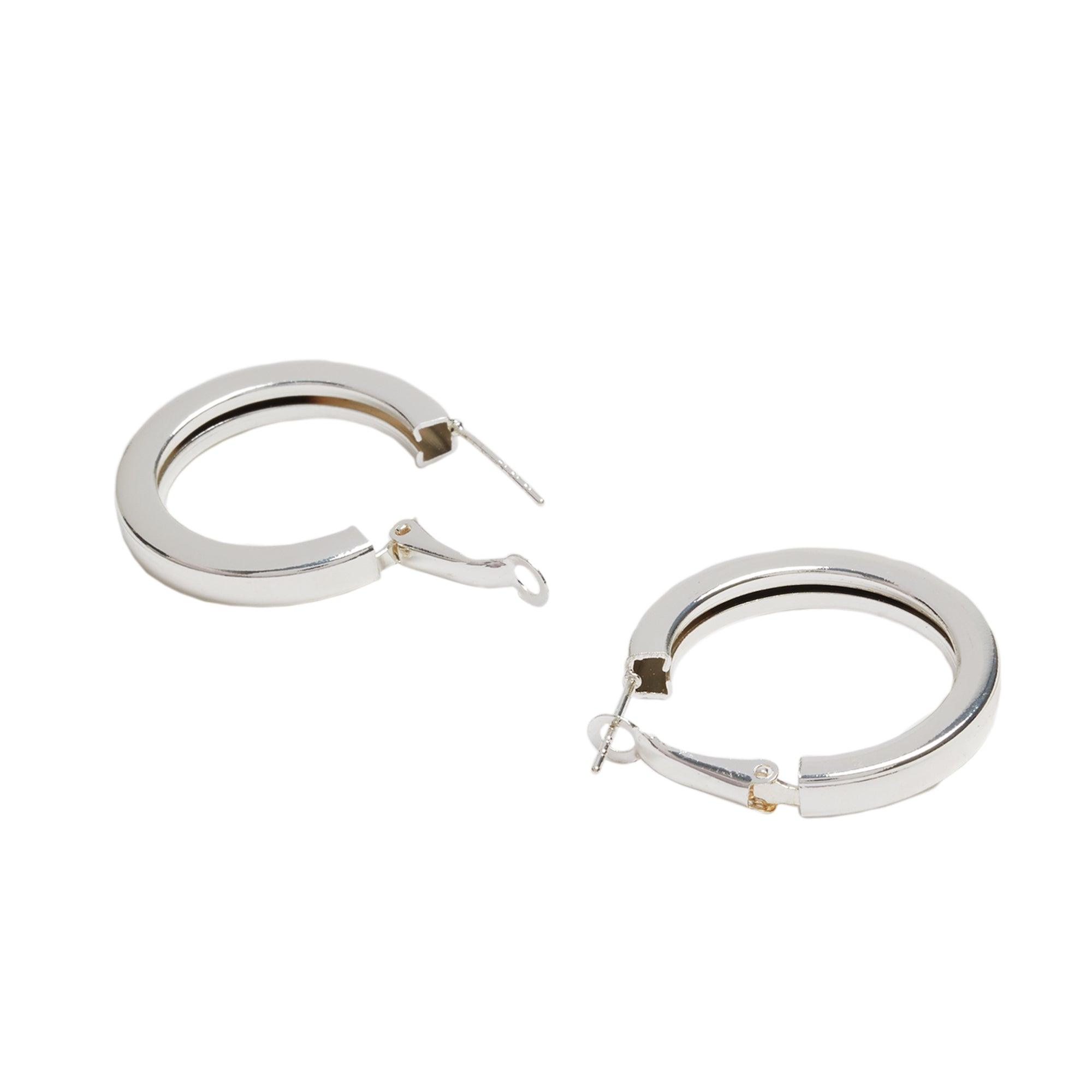 Pendientes De Aro Cortos Plateados - Parfois Guatemala Accesorios de mujer Guatemala