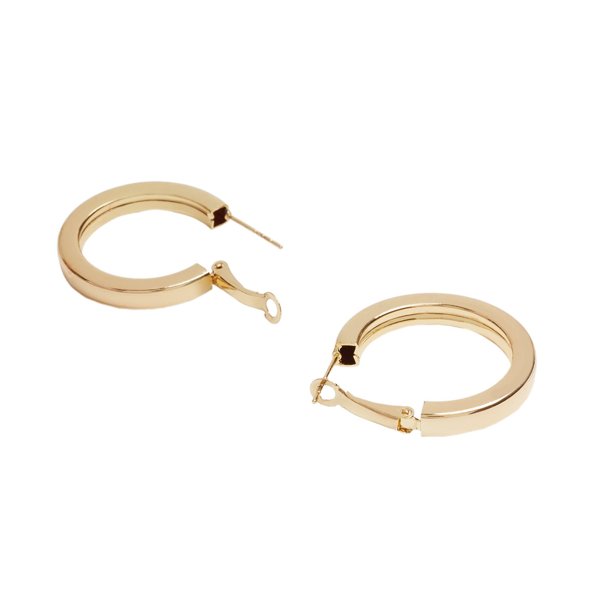 Pendientes De Aro Cortos Dorados - Parfois Guatemala Accesorios de mujer Guatemala