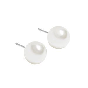 Pendientes Cortos Con Perla