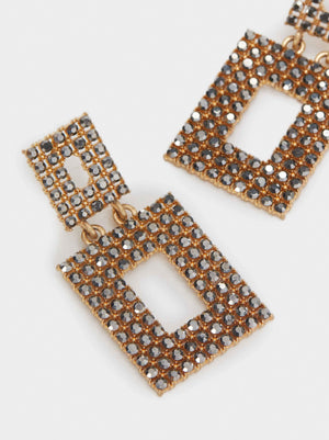Pendientes Medianos Cosmic Pink Brillantes - Parfois Honduras Accesorios de mujer Honduras