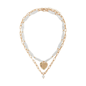 Conjunto De Collares Con Perla De Agua Fresca